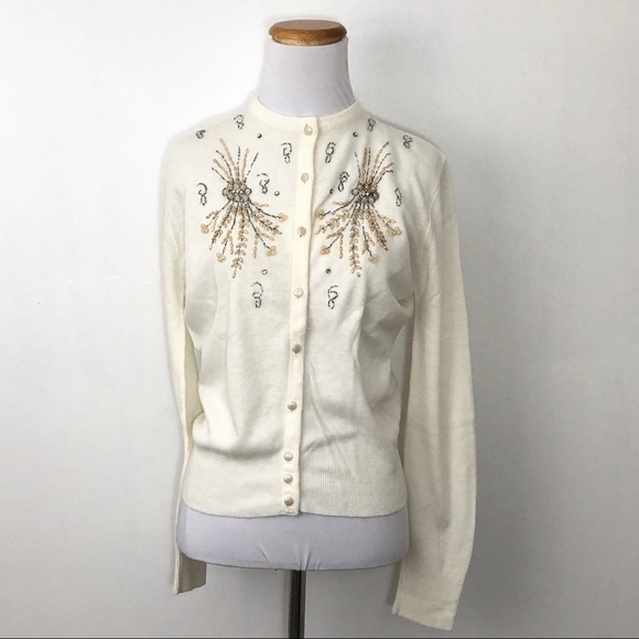 beaded cardigan